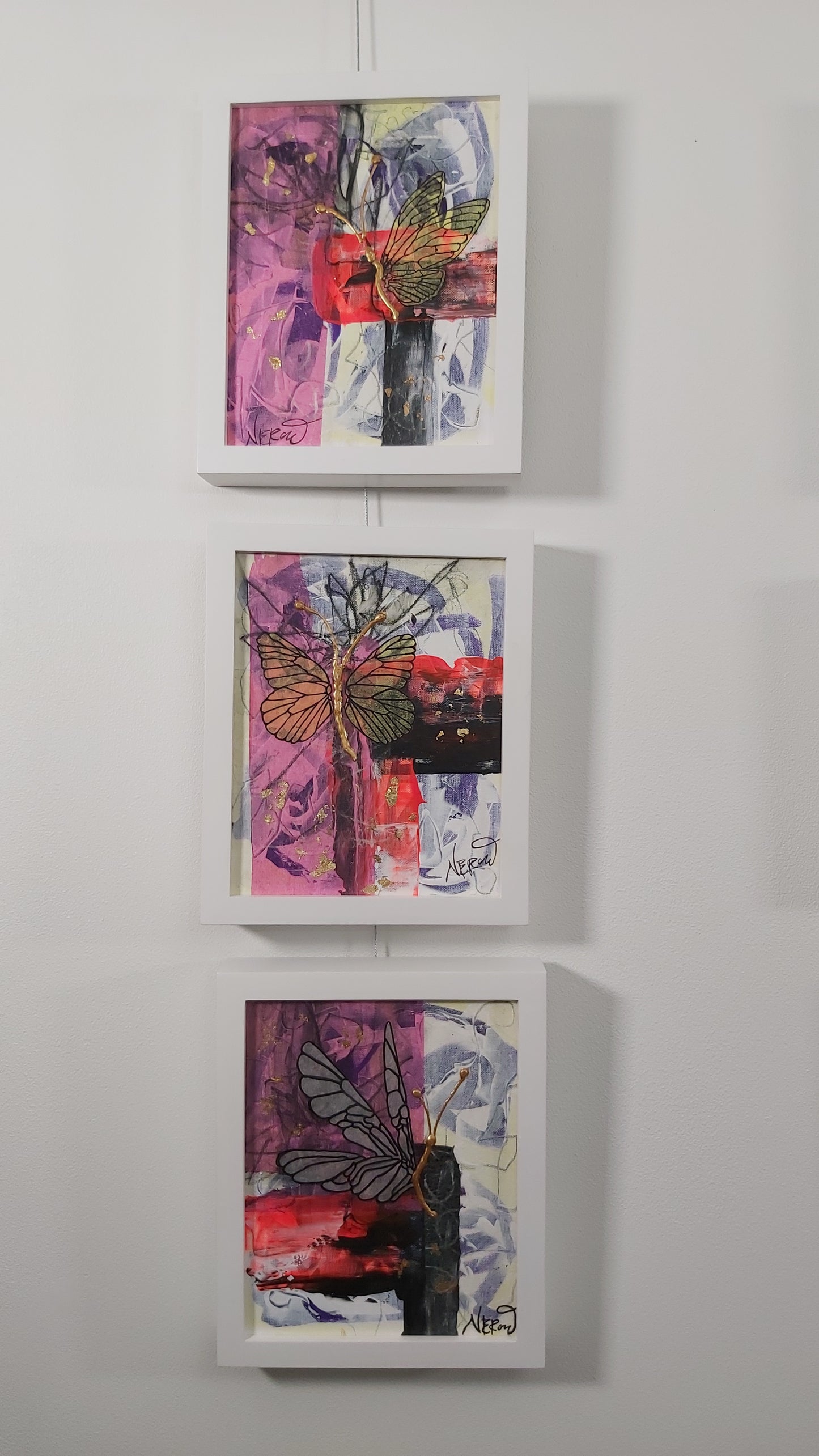 SET of three artworks _ Freedom 1 - 2 - 3