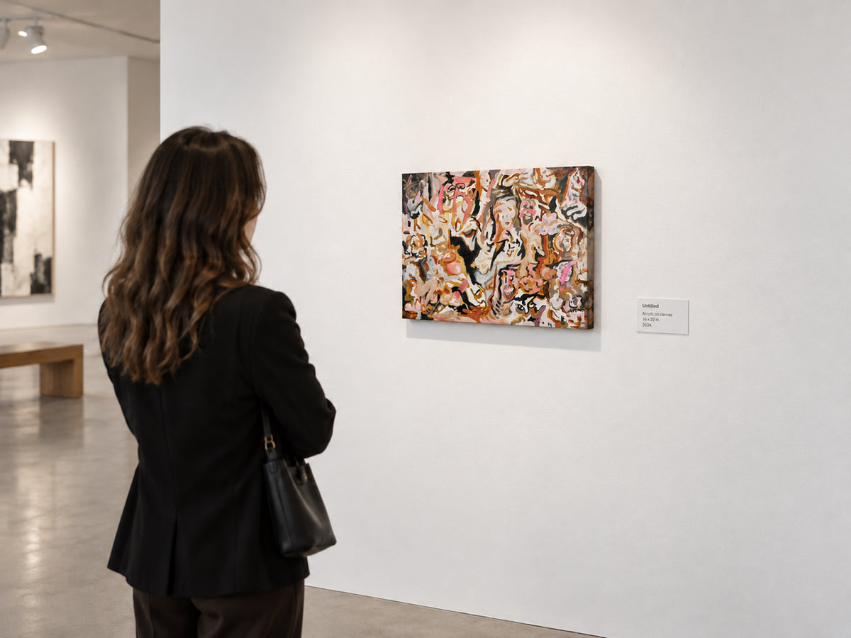 Carnis Festa (2026) by Audrey Néron displayed in a contemporary art gallery at realistic 16 × 20 in scale.