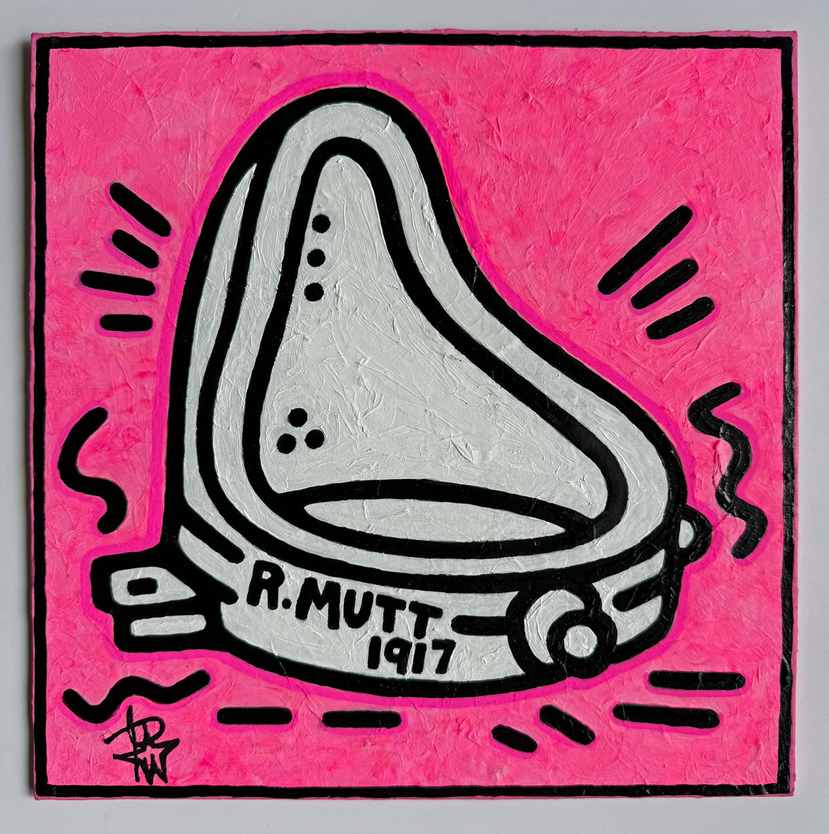 R.MUTT 1917 by Audrey Néron, original Pop Relic artwork photographed on a white background.